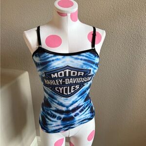 Vintage Harley Davidson Tie-Dye Tank Top from Watertown South Dakota, Size M